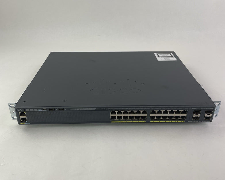 Cisco WS-C2960X-24PS-L  V01 48-Port PoE+ Switch Tested and Reset