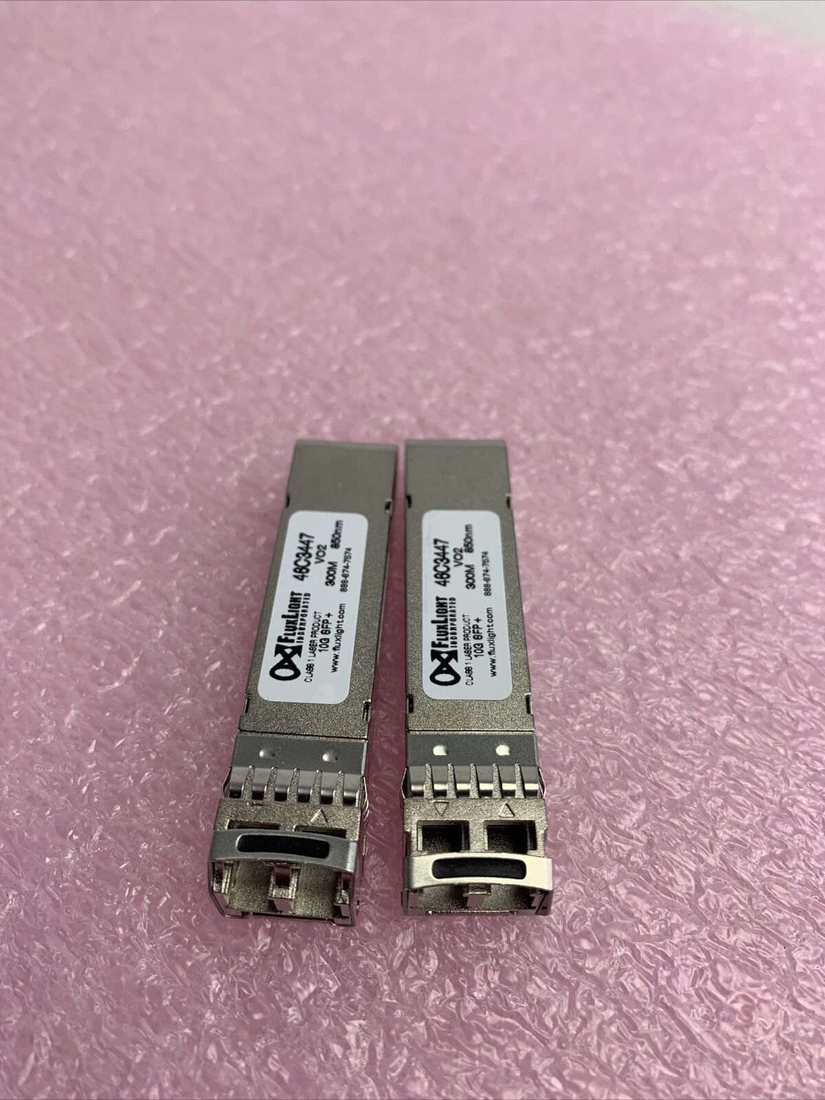 Fluxlight 46C3447 10G SFP+ Transceiver Lot of 2
