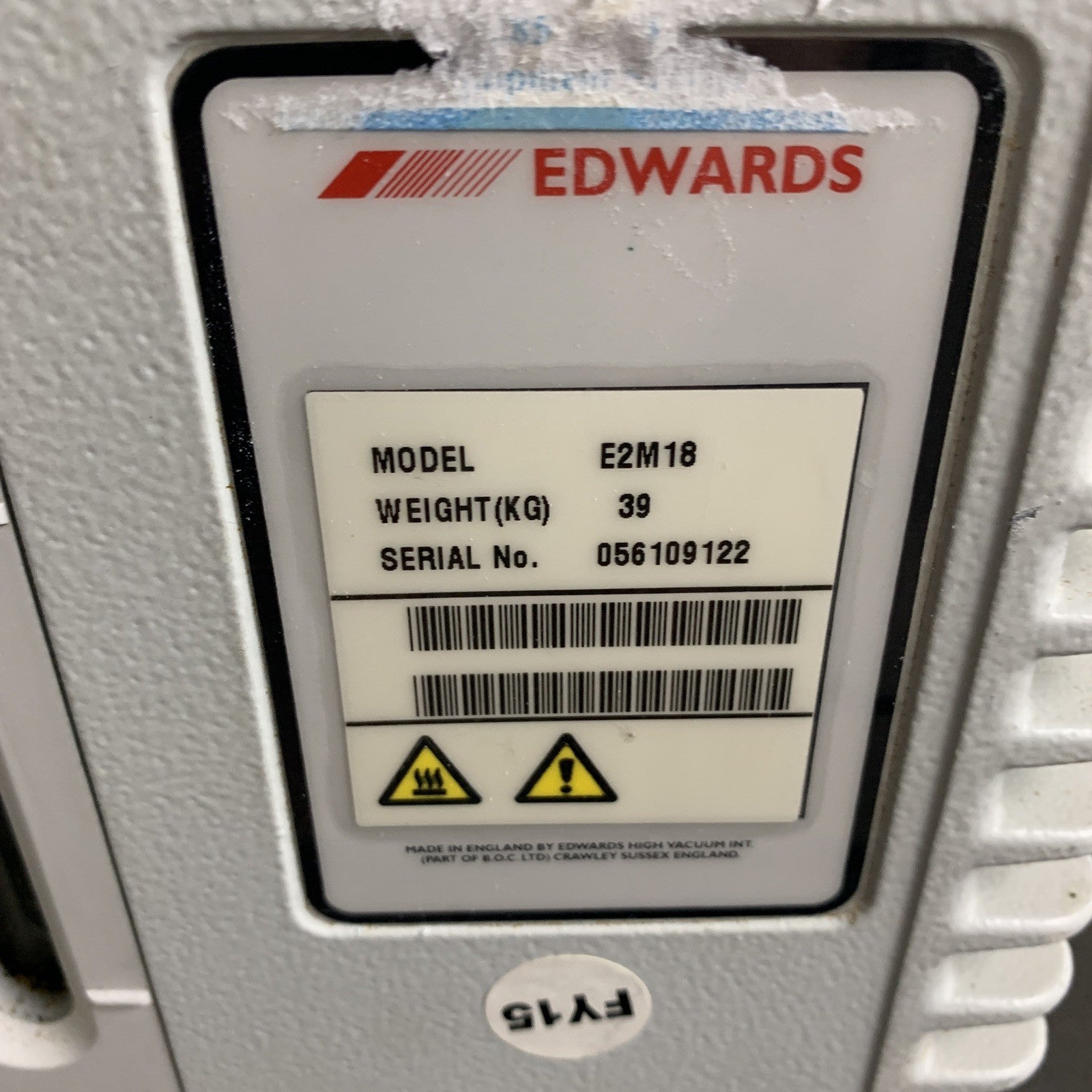 Edwards 18 E2M18 Rotary Vane Vacuum Pump Parts and Repair