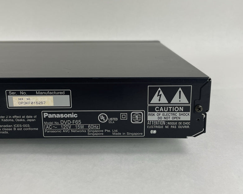 Panasonic DVD-F65 5 Disc DVD Player