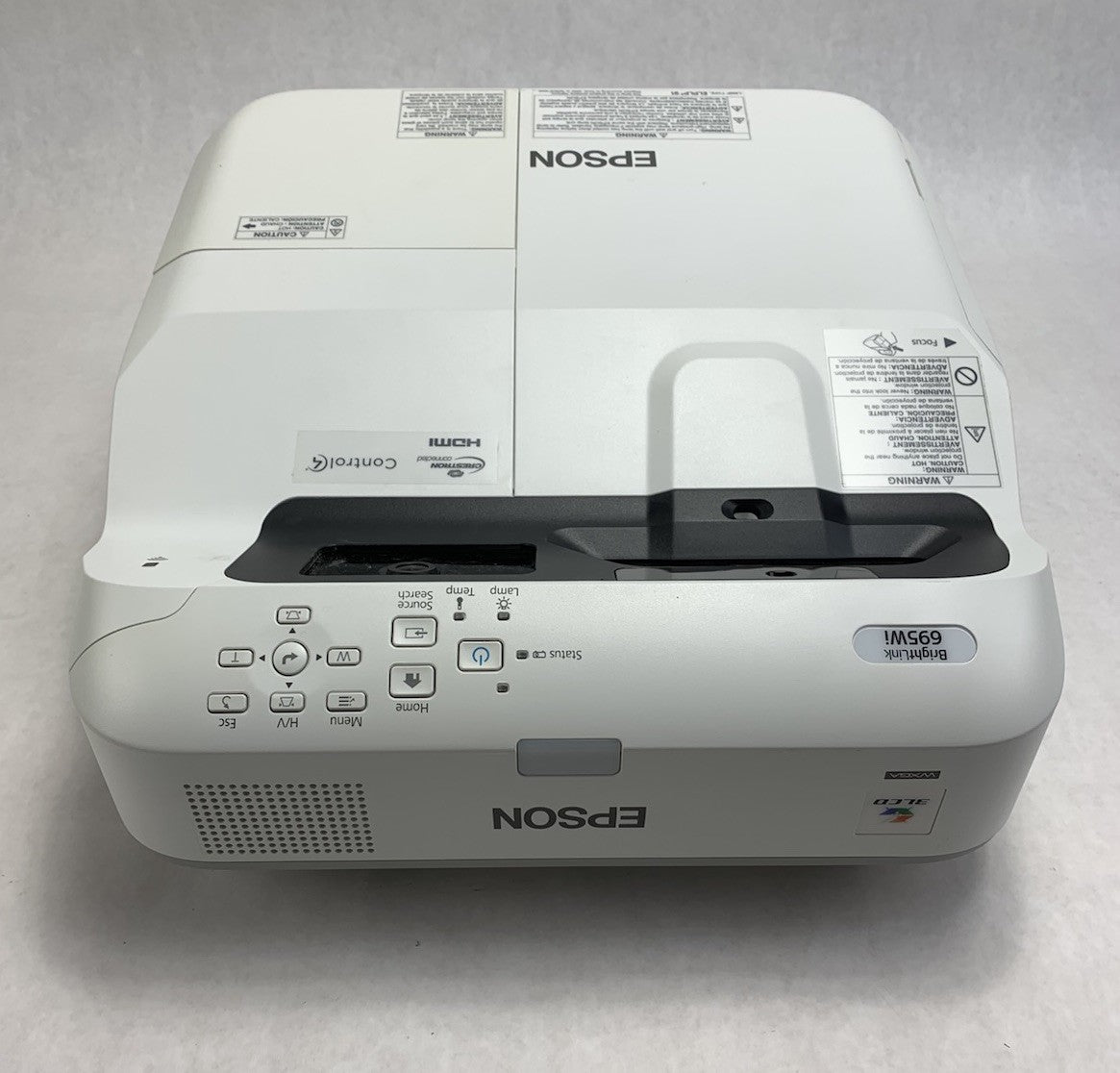 Epson PowerLite 695Wi H740A LCD Lamp Projector 4301 Lamp Hours - Dim No Remote3