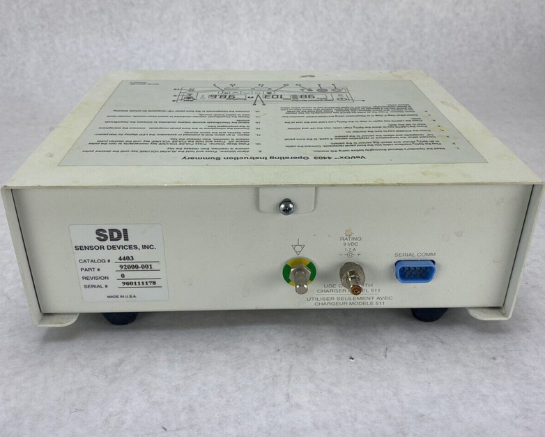 SDI Vet/Ox 4403 Patient Monitor Part No. 92000-001 No Power Supply Untested