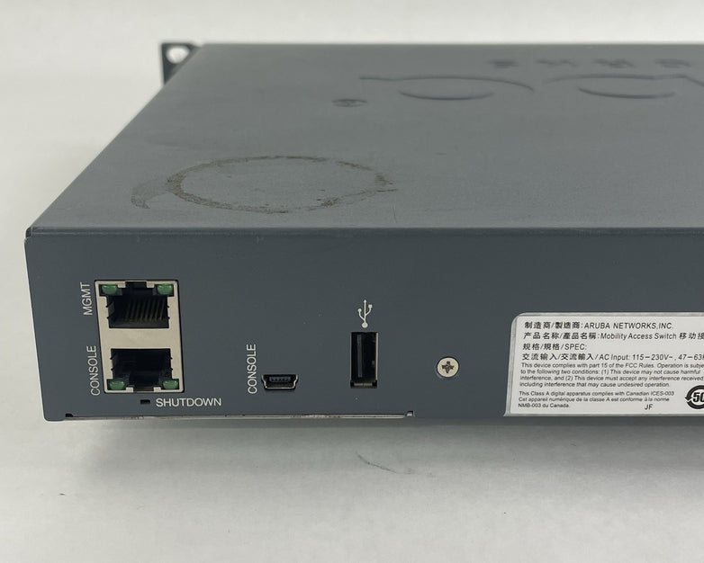 Aruba S2500-48P S2500-48P PoE Mobility Access Switch 48 Port
