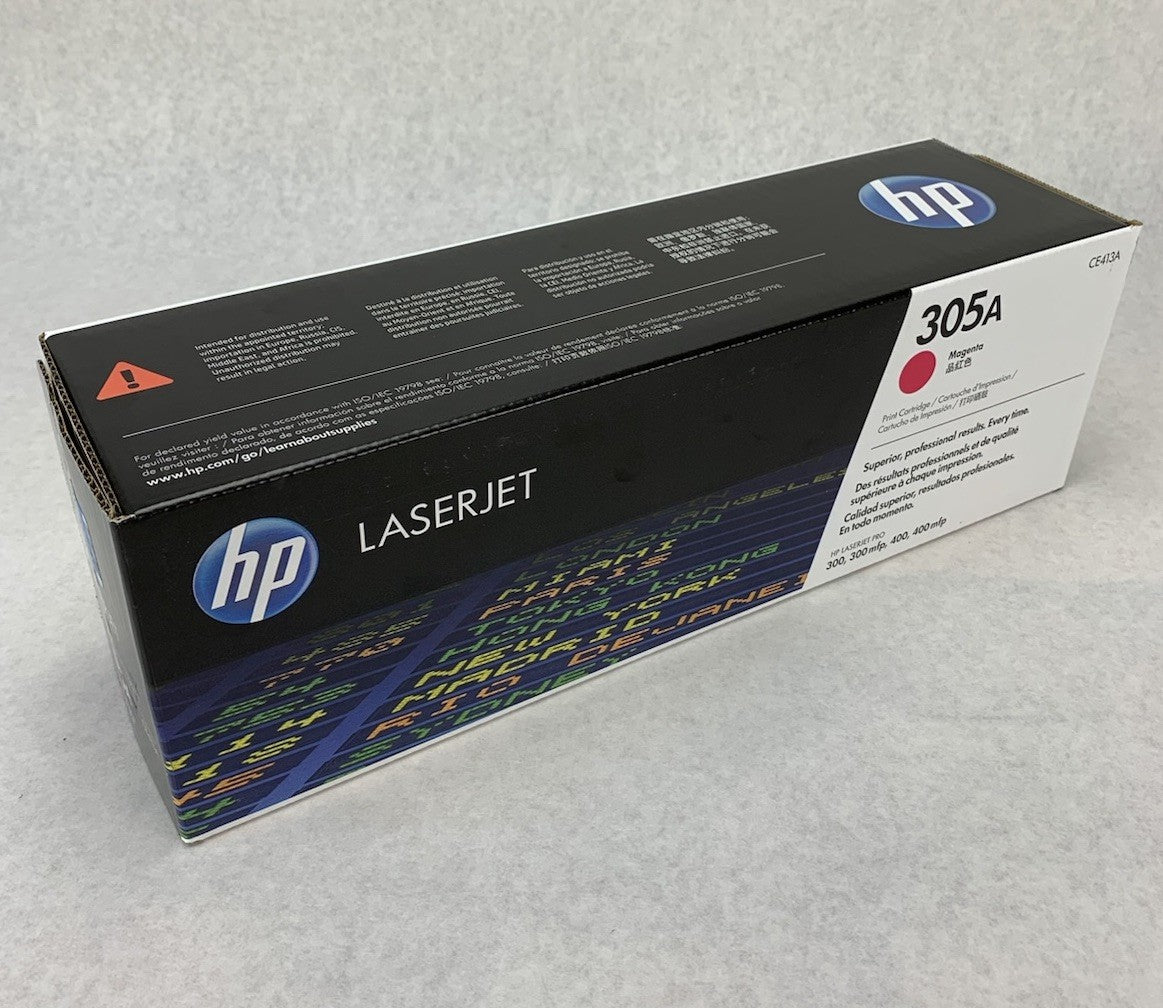 HP Laserjet CE413A 305A Magenta Toner Cartridge Exp: Oct 20200