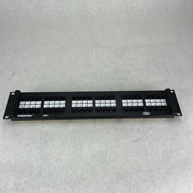 Hubbell P5E48UE SpeedGain C5E+ 2U 48-Port Rack Mountable Patch Untested