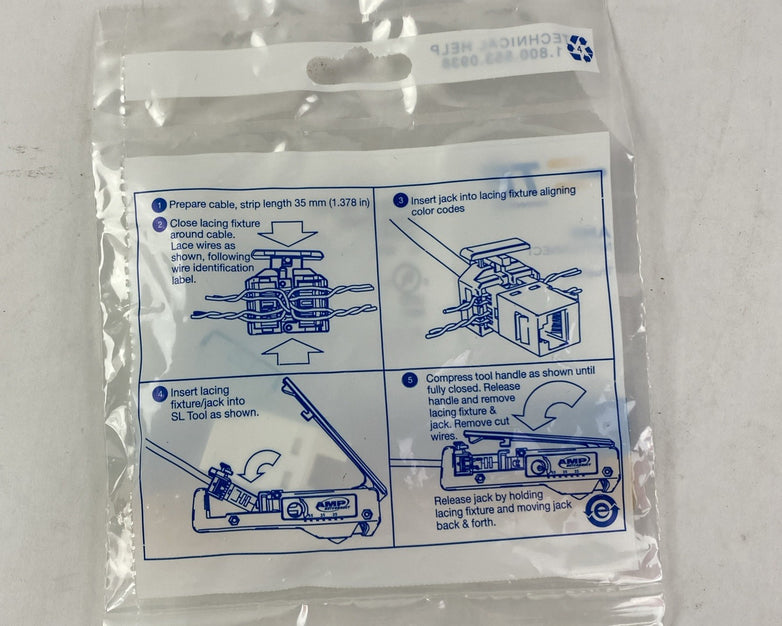 Cat 5E SL 110 Jack 568A/B White - Lot of 15