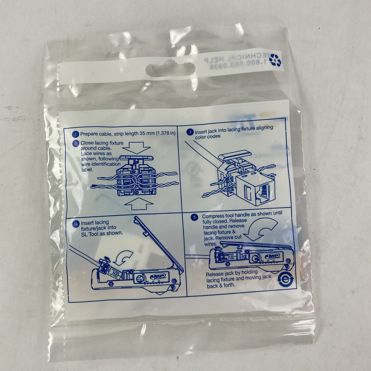 Cat 5E SL 110 Jack 568A/B White - Lot of 156