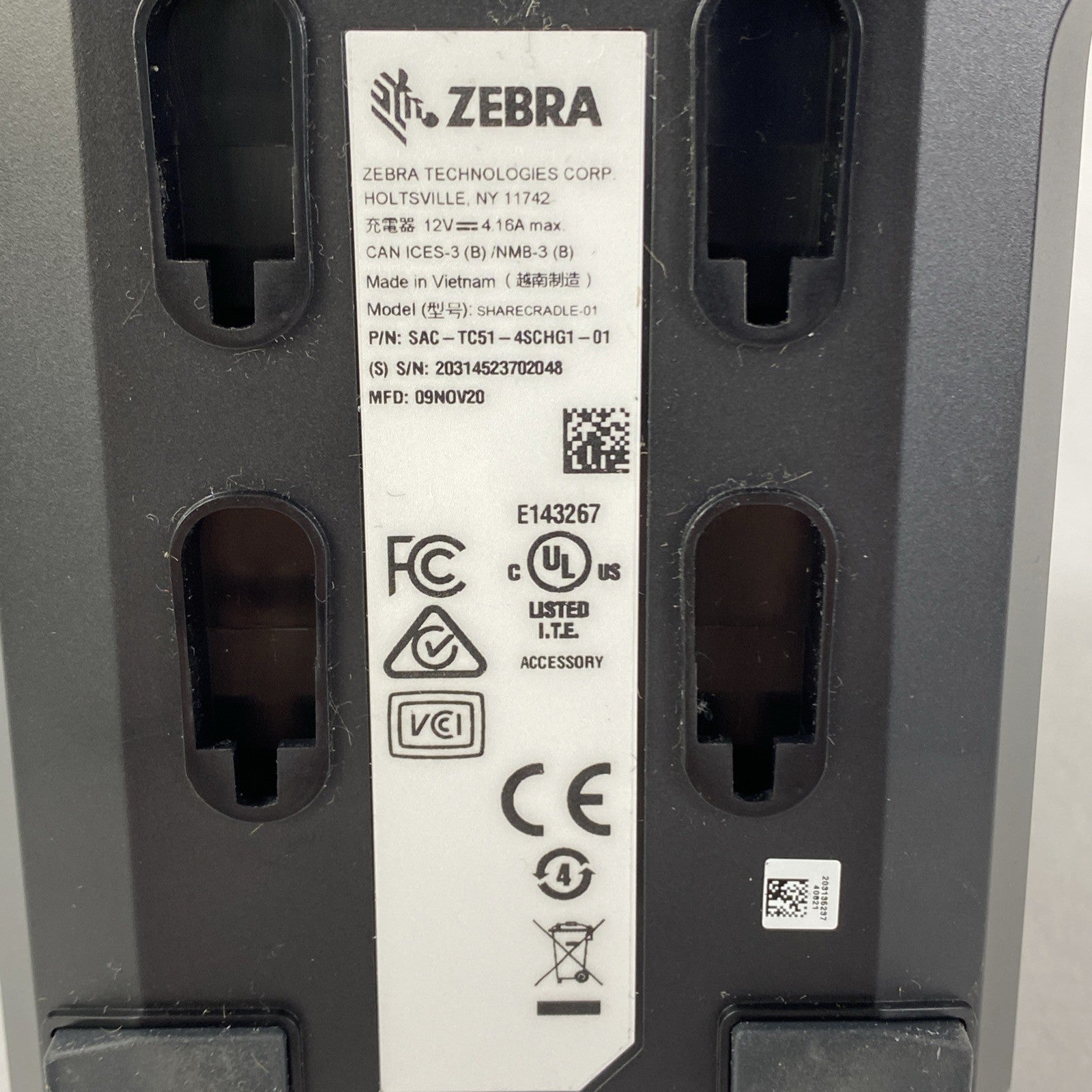 Zebra 4 Slot cradle Sharecradle-014