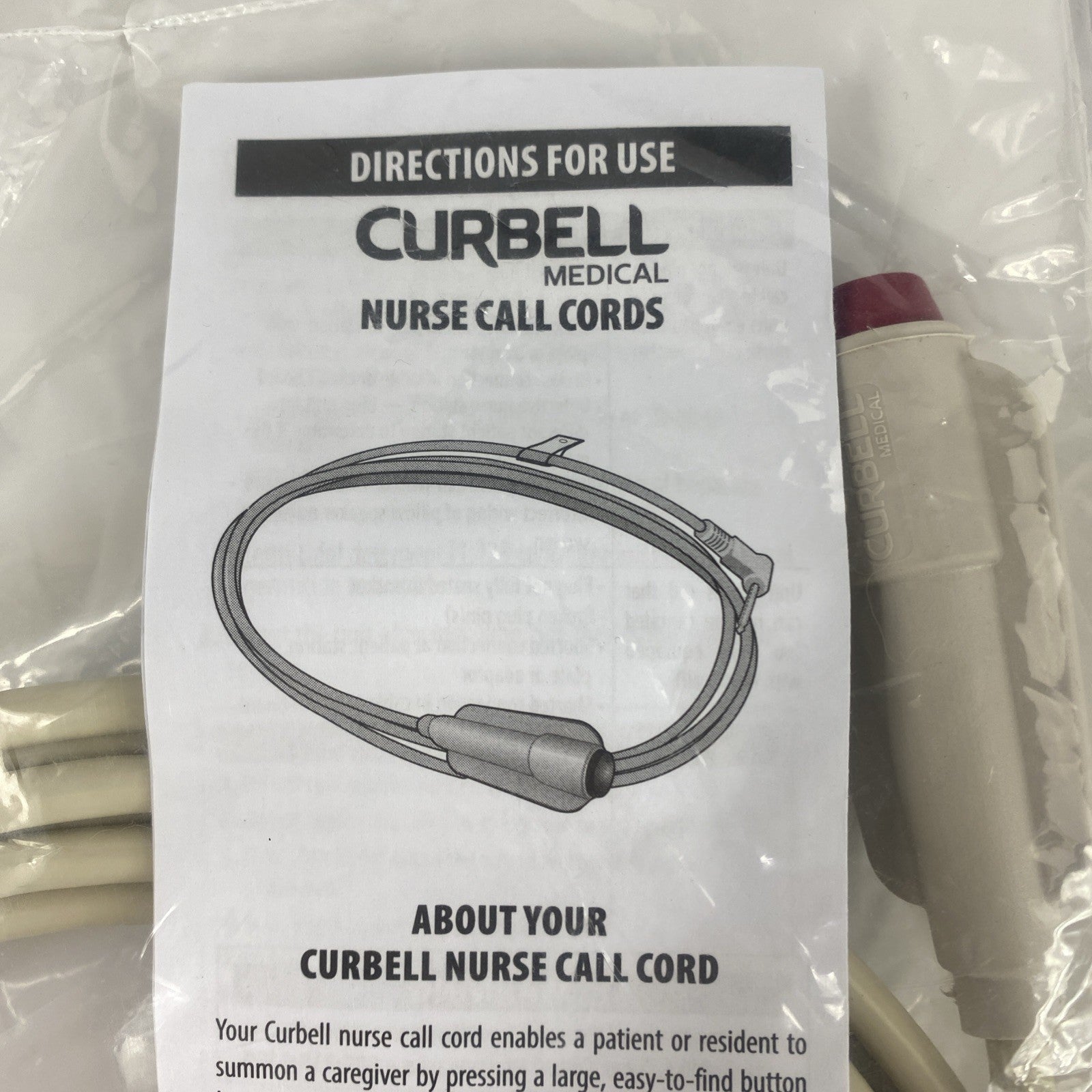 Curbell CC144-010 Nurse Call Cords One Button2