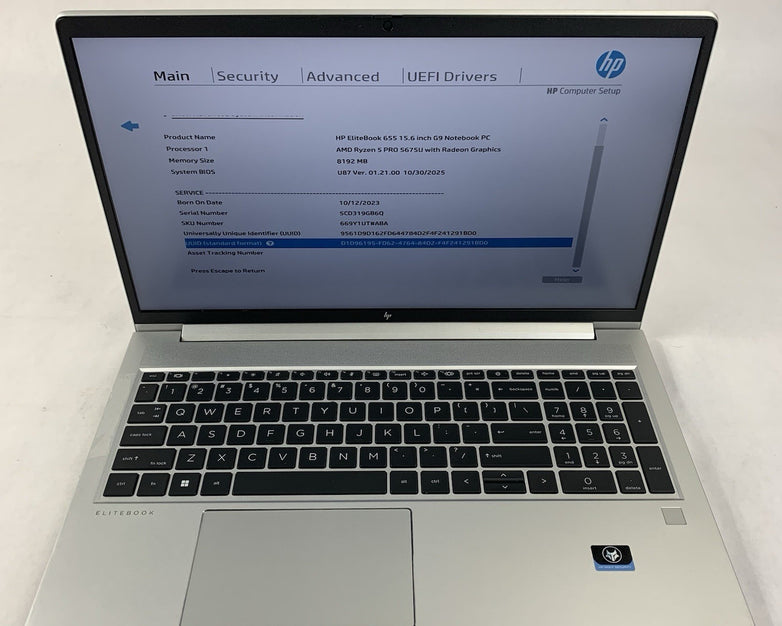 HP EliteBook 655 G9 15.6" AMD Ryzen 5 Pro 5675U 2.3GHz 8GB RAM No SSD/OS/AC Dent