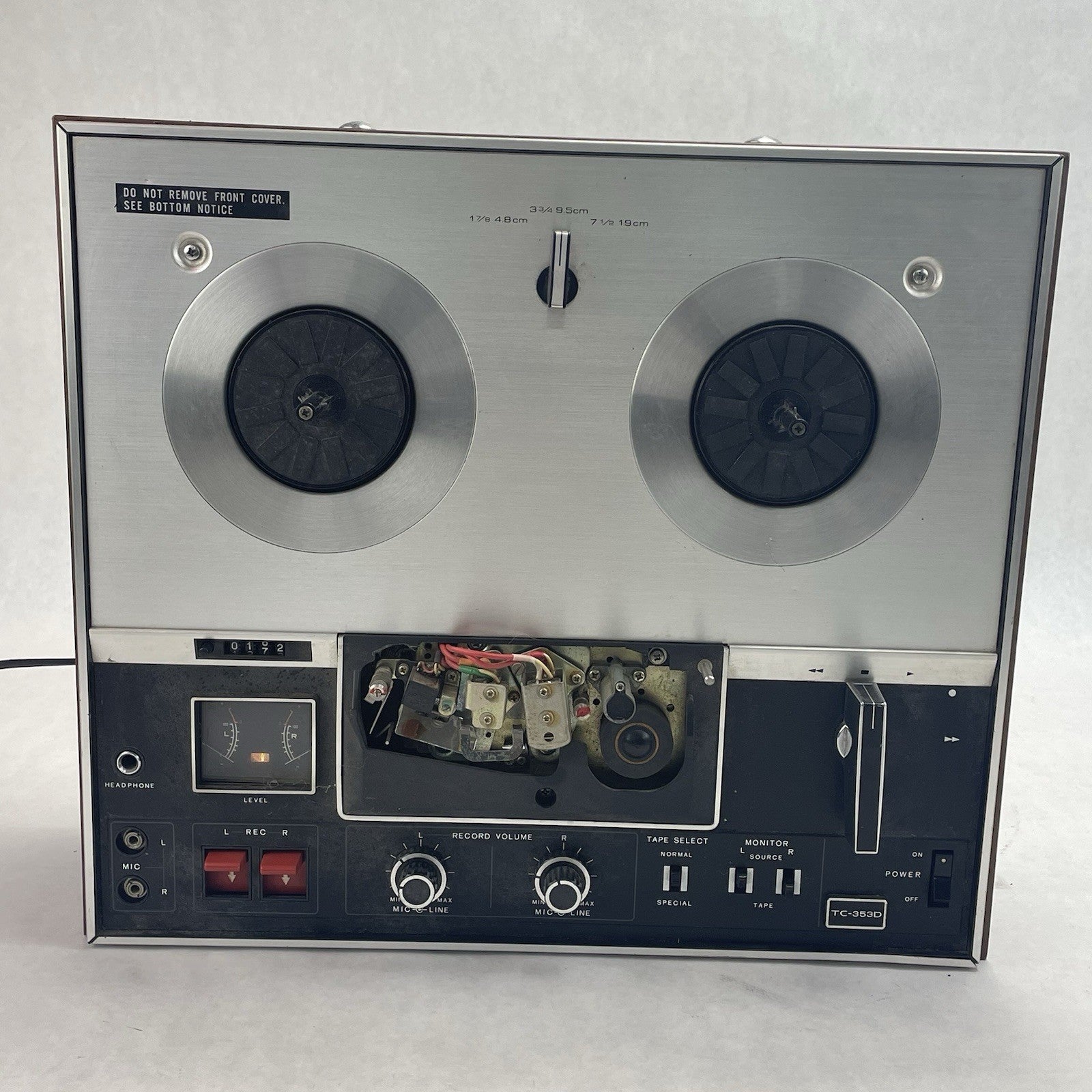 Sony TC-353D Reel to Reel Tape Recorder for Parts or Repair1