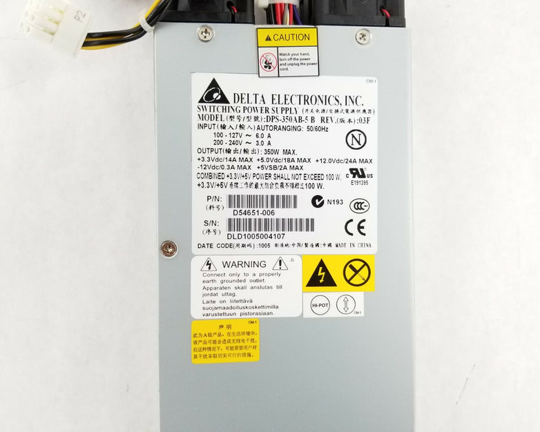 Delta Electronics DPS-350AB-5 B D54651-006 1U 350W Power Supply
