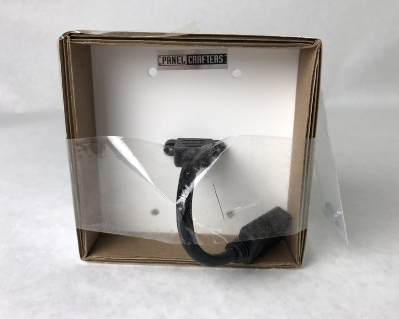 Panel Crafters 1-Gang HDMI Wall Plate S66227-WQ555720 Lot of (2)
