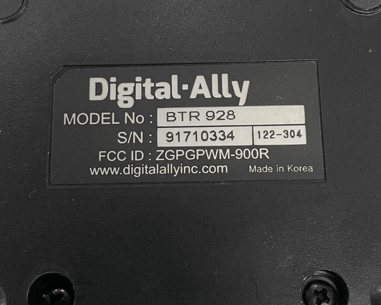 Digital Ally BTR-928 Wireless Microphone Untested