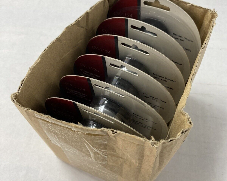 Lot of 6 Cyber Acoustics CVL-1124 Computer Monitor Microphone