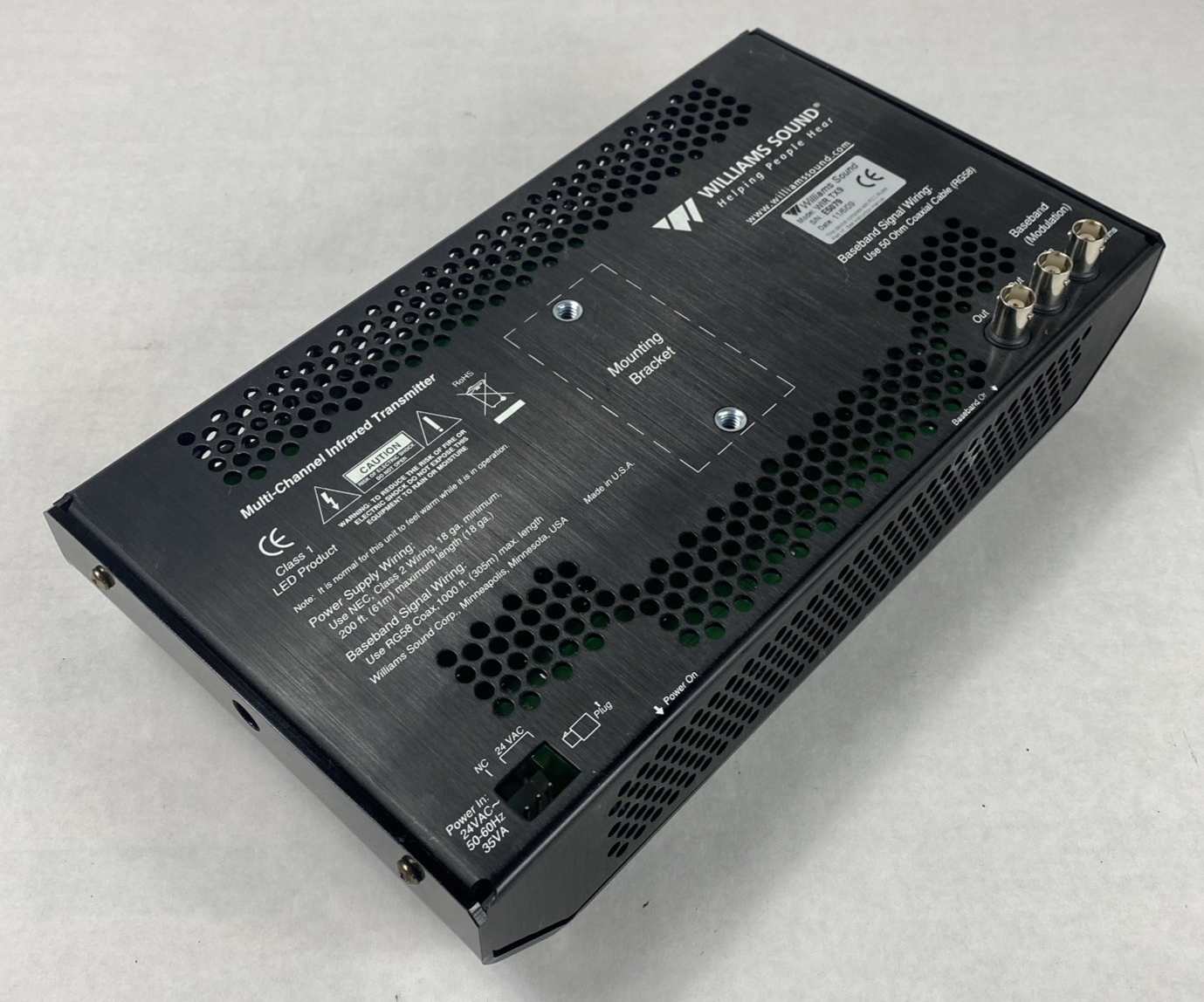 Williams Sound WIR TX9 Multi-Channel Infrared Transmitter