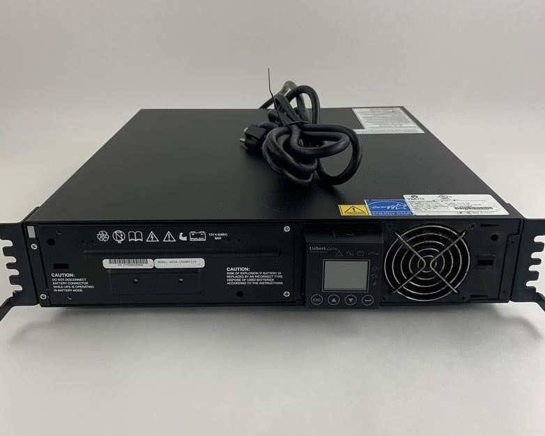 Liebert Vertiv GXT4-1500RT120 GXT4 1500VA Tested No Battery w/ IS-UNITY-DP