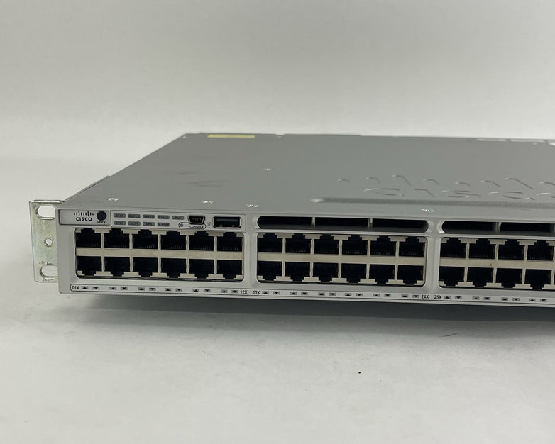 Cisco WS-C3850-48U-S V06 48-Port UPoE Switch  2x 1100W PSU Tested & Reset
