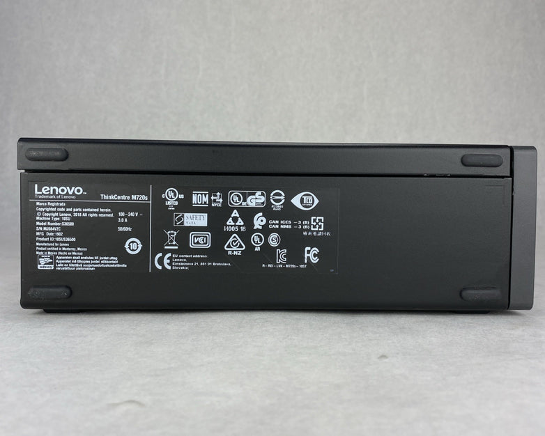 Lenovo ThinkCentre M720s SFF Intel Core i5-8500 3.0GHz 8GB RAM DVDRW No HDD OS