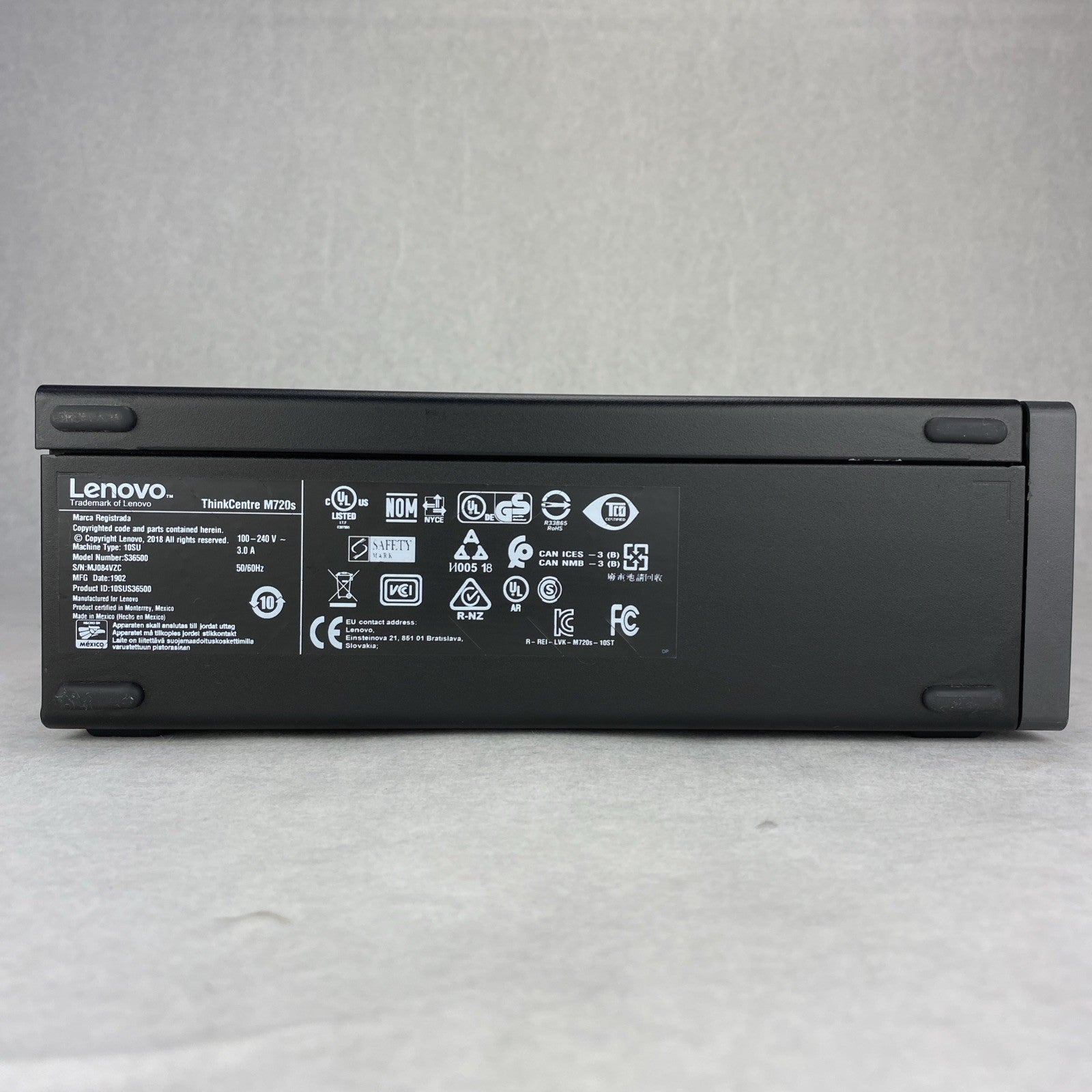 Lenovo ThinkCentre M720s SFF Intel Core i5-8500 3.0GHz 8GB RAM DVDRW No HDD OS