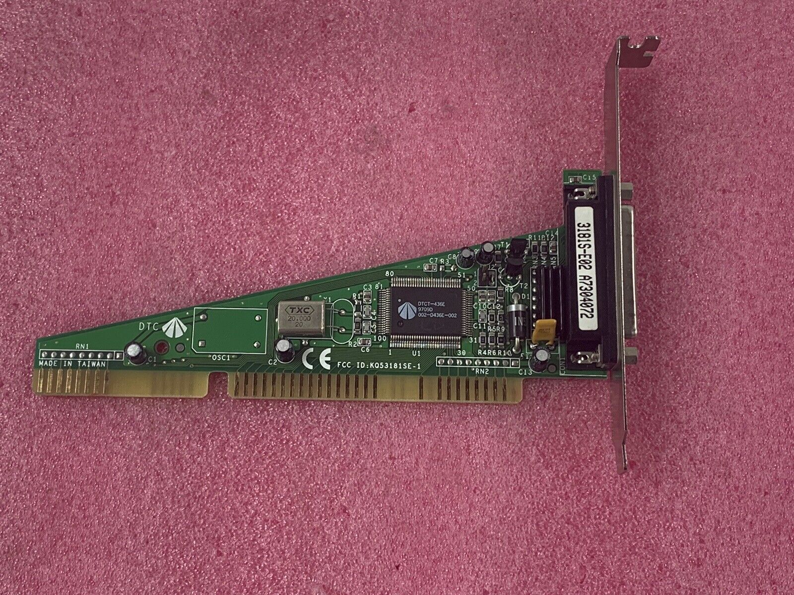 DTC 31815-E01 REV.2A SCSI ISA Card FCCID: KQ53181SE-1 3181S-E02 A7304072