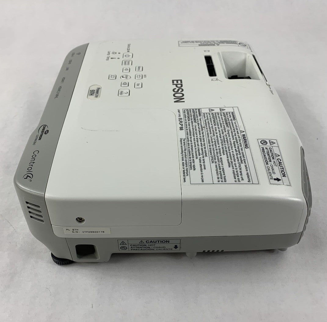Epson PowerLite 97H H688A LCD Projector 991 Lamp Hours - No Remote5