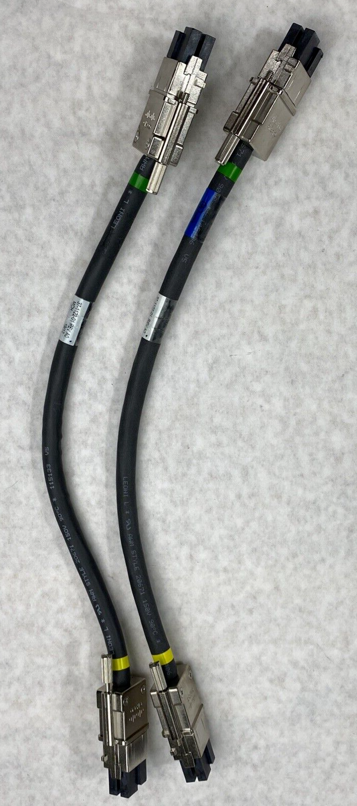 Lot( 2 ) Cisco 37-1122-01 FGenuine Power Stack Cable CAB-SPWR-30CM