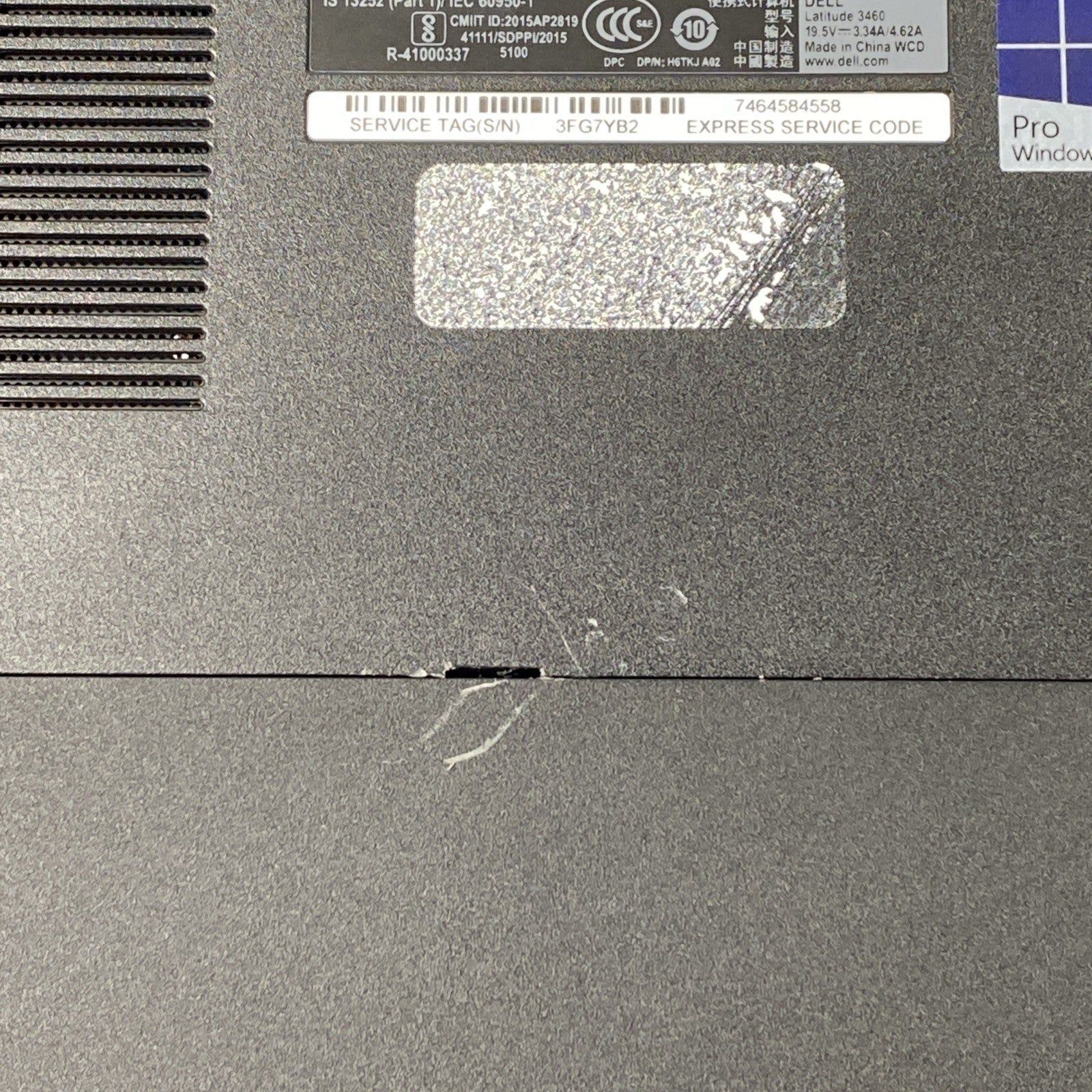Dell Latitude 3460 Core i5-5200U 2.2GHz 8GB RAM 14.0" No HDD No OS No AC