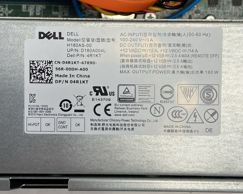 Dell Optiplex 3040 SFF Intel Core i3-6100 3.7GHz 4GB RAM No HDD No OS