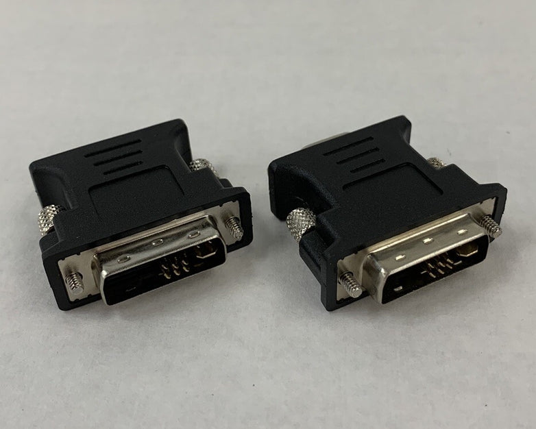 Adapter Converter DVI 6+5 11 Pin VGA Adapter (Lot of 2)