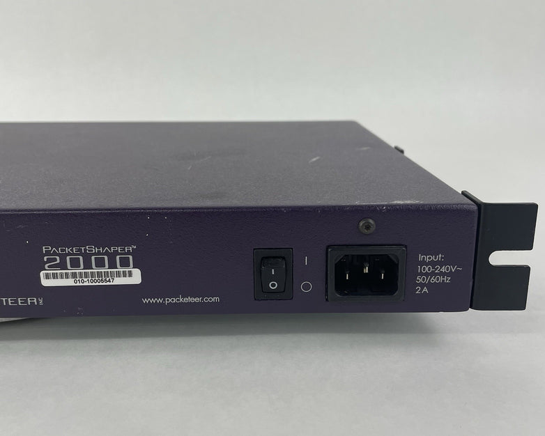 Packeteer PacketShaper 2000 WAN Internet Server Console Rackmount