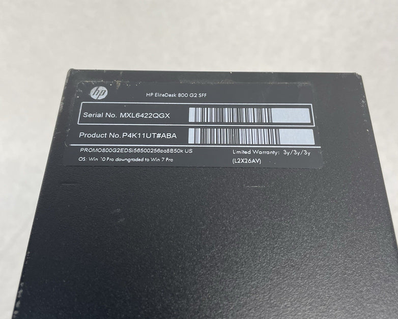 HP EliteDesk 800 G2 SFF i5-6500 3.20 GHz 8 GB RAM No SSD/OS