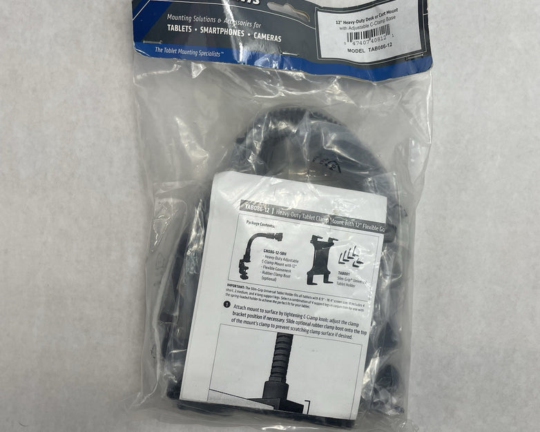 ARKON TAB086-12 Tablet Clamp Mount 12 -in Neck for iPad Pro Air Galaxy Note 10.1