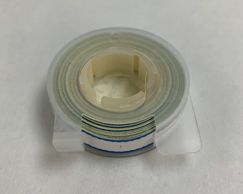 Dymo 610024 Esselte PosiPrint Labeling Tape White Blue Border 3/8"x10" 10x Rolls