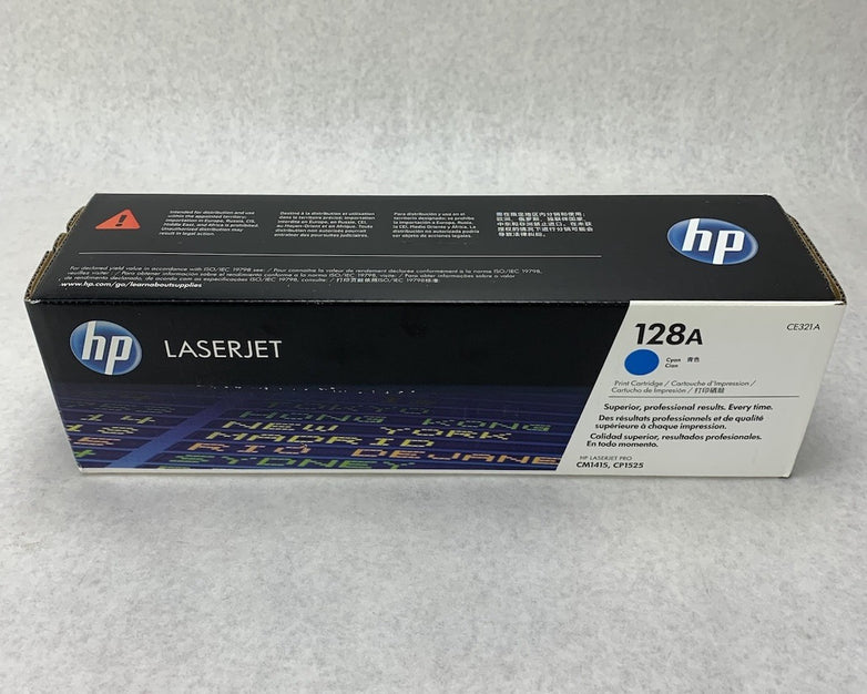 HP LaserJet 128A CE321A Cyan Print Cartridge Exp: Mar 2019
