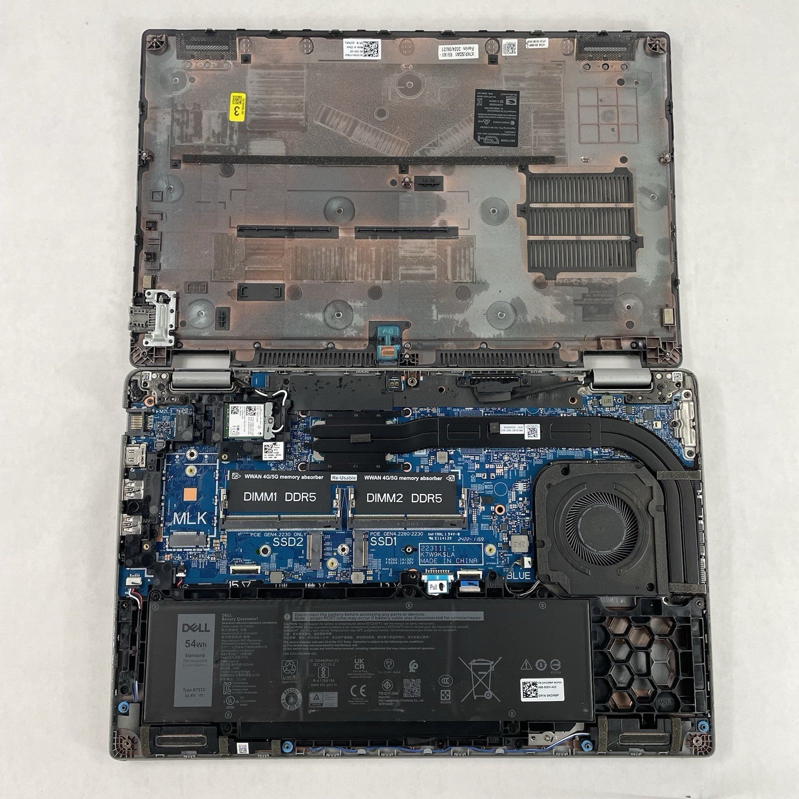Dell Latitude 5550 15.6" Ultra 7 155U 2.10 GHz No SSD/OS/AC/RAM - READ19