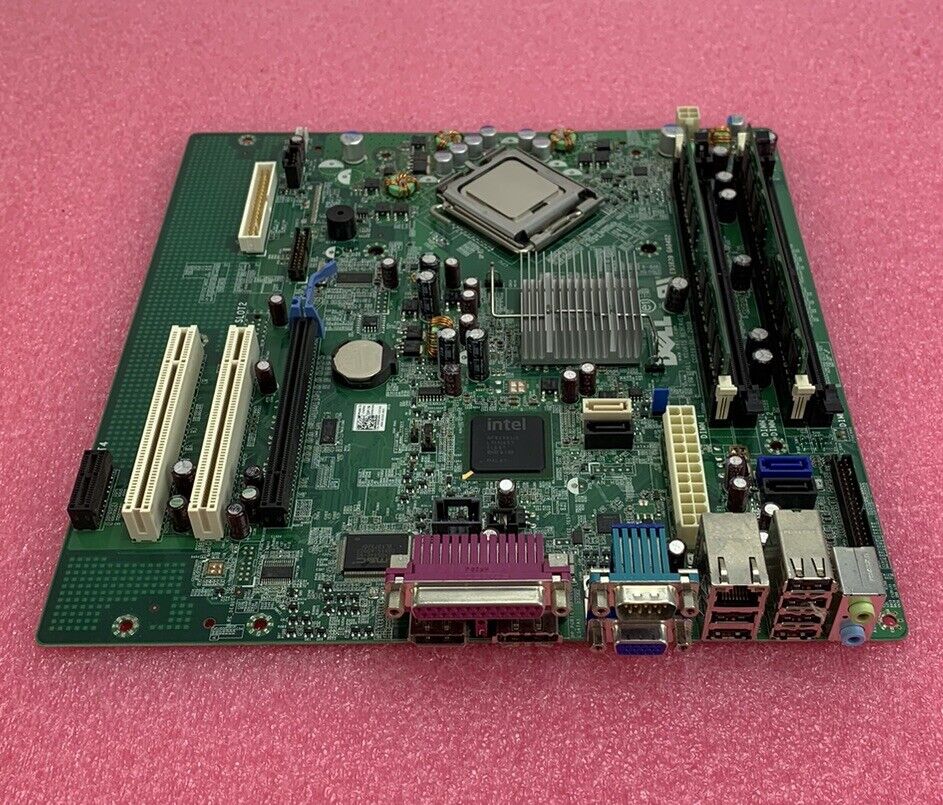 Dell 0M858N Motherboard Intel Core 2 Duo E7400 2.80GHz 4GB RAM w/ Shield