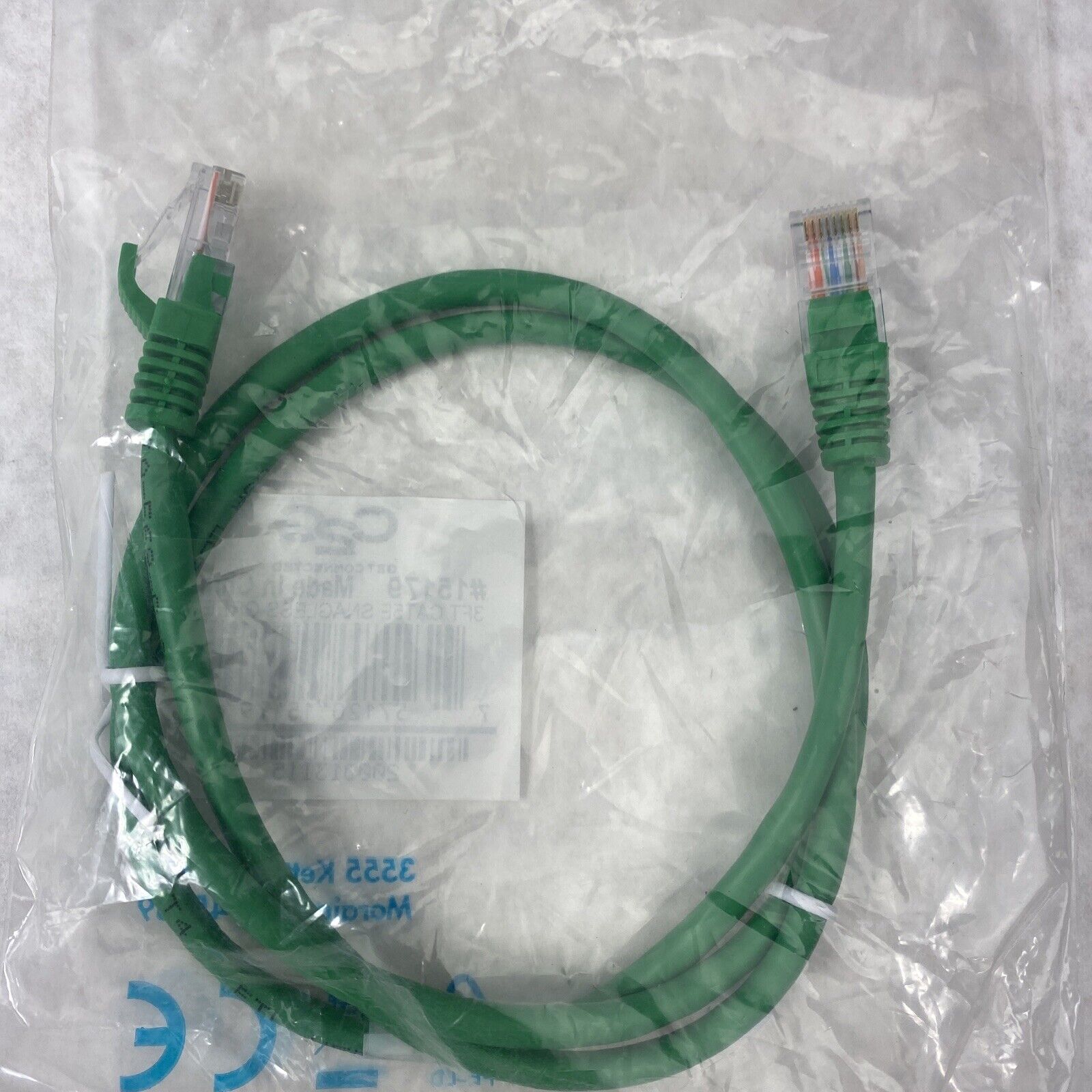 Lot( 10 ) 3ft Green Cat5e C2G 15179 Snagless Unshielded UTP Ethernet Patch Cable