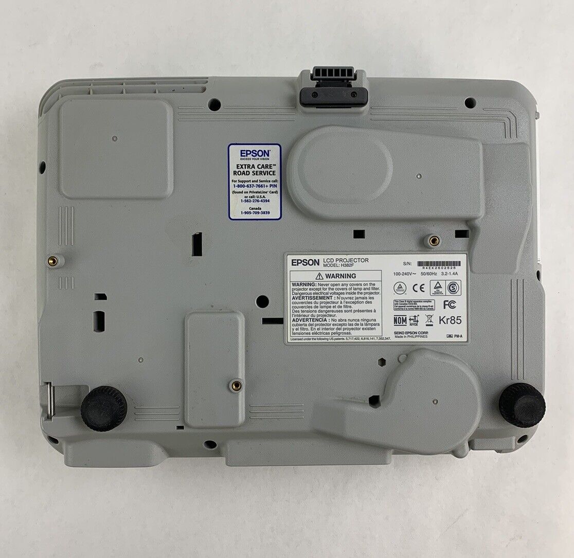 Epson H382F LCD Projector - No Lamp and No Remote (Parts and Repair)