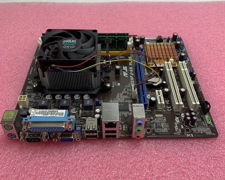Asus M2N68-AM Motherboard AMD Phenom 9750 2.4GHz 4GB RAM w/ Shield