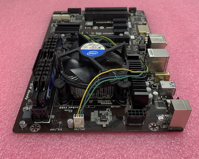 Gigabyte GA-H81.AMP-UP Motherboard Intel Pentium G3220 3.0GHz 8GB RAM w/ Shield
