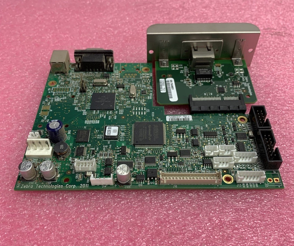 Zebra P1028275-02 Rev J Main Logic Board w/ Network Card for ZT230 Printer2