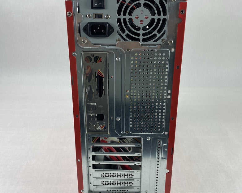Unbranded Mid ATX Red Computer Case with 380W Power Supply