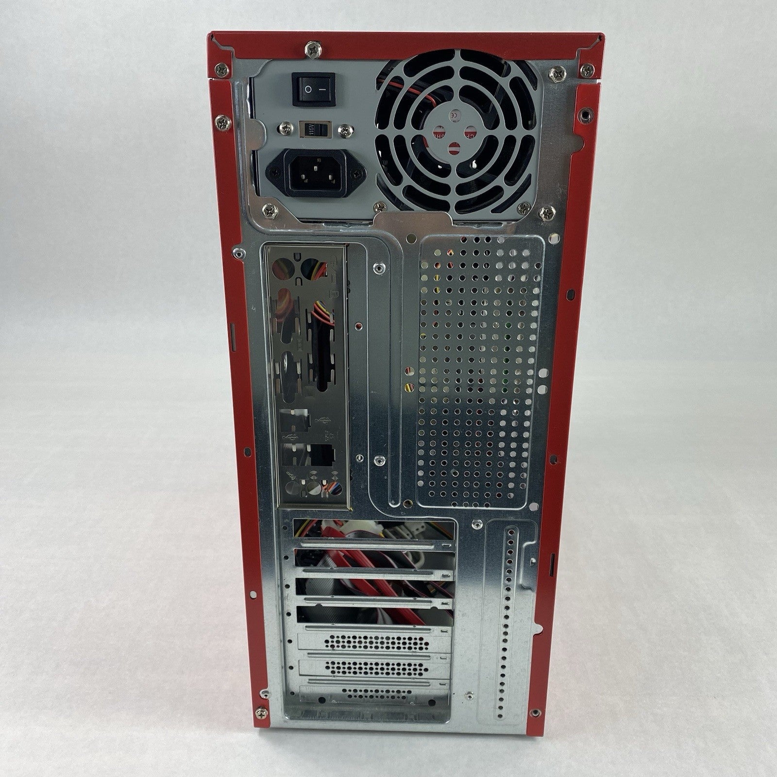 Unbranded Mid ATX Red Computer Case with 380W Power Supply