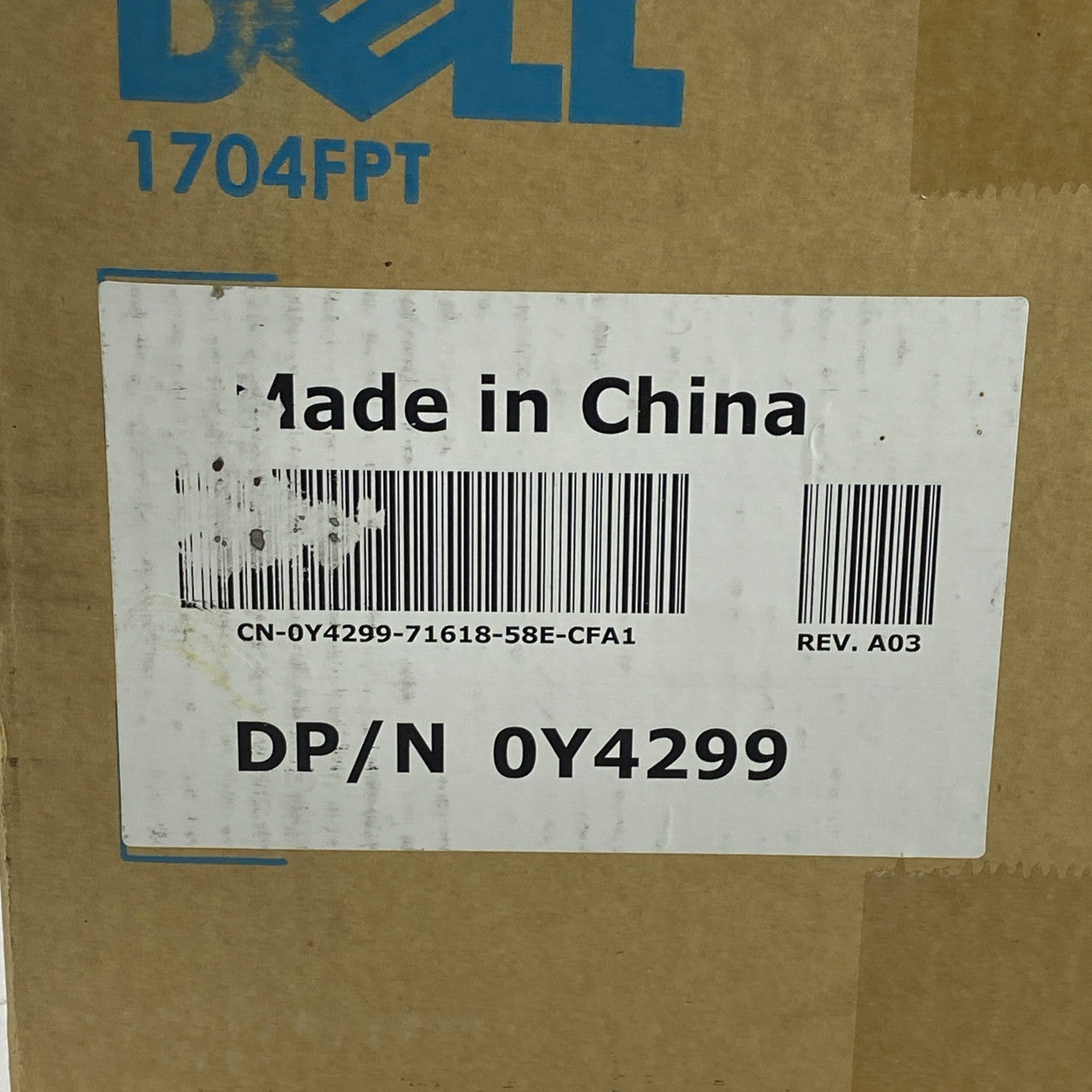 Dell 1704FPT UltraSharp 17-inch Flat Panel Color Monitor Y4299