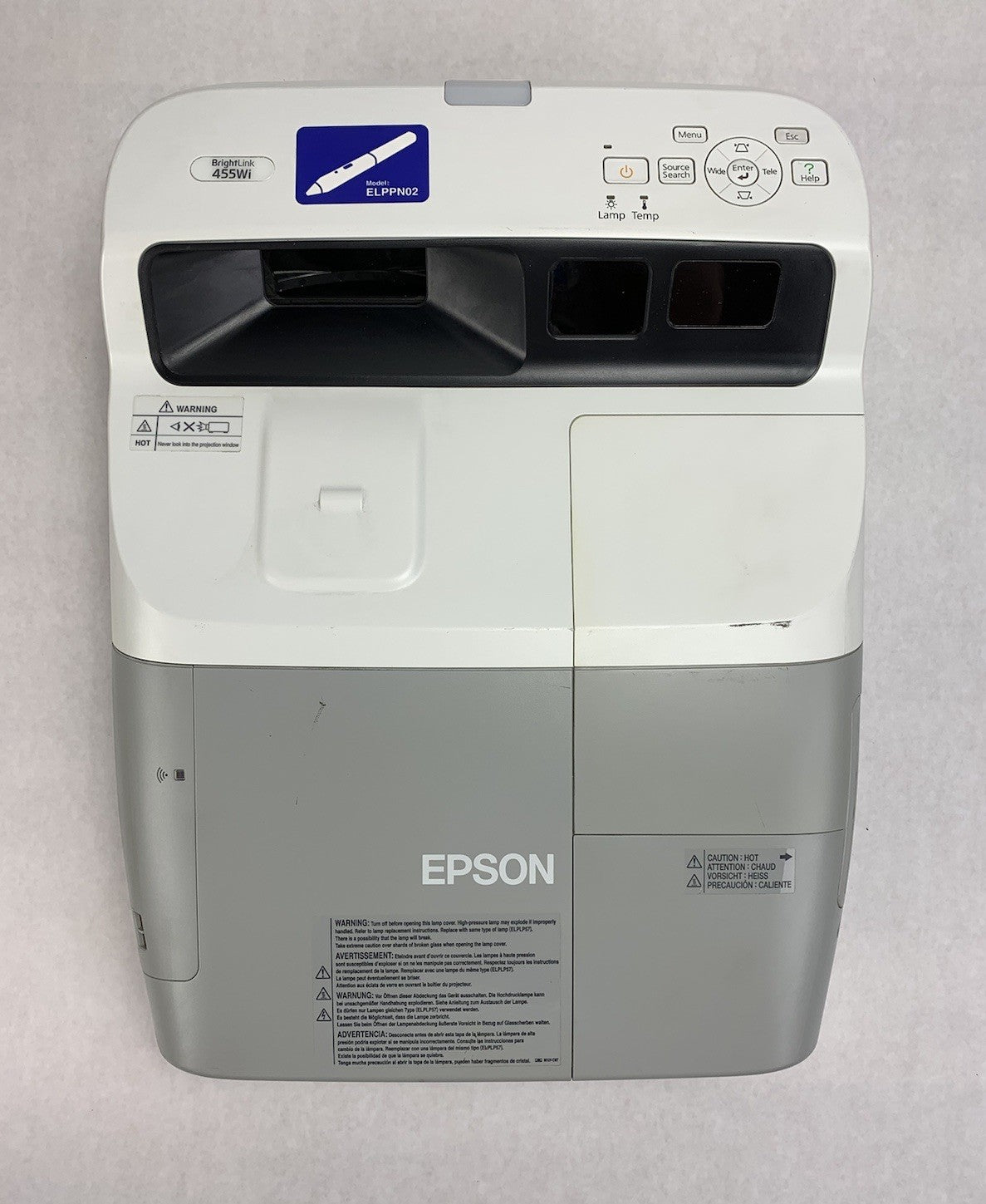 Epson Brightlink H440A LCD Projector 1338 Lamp Hours