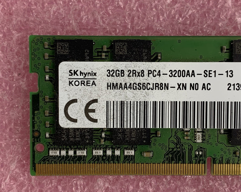 SK Hynix HMAA4GS6CJR8N-XN 32 GB DDR4 SDRAM DIMM PC4-3200AA 288-Pin Laptop Ram