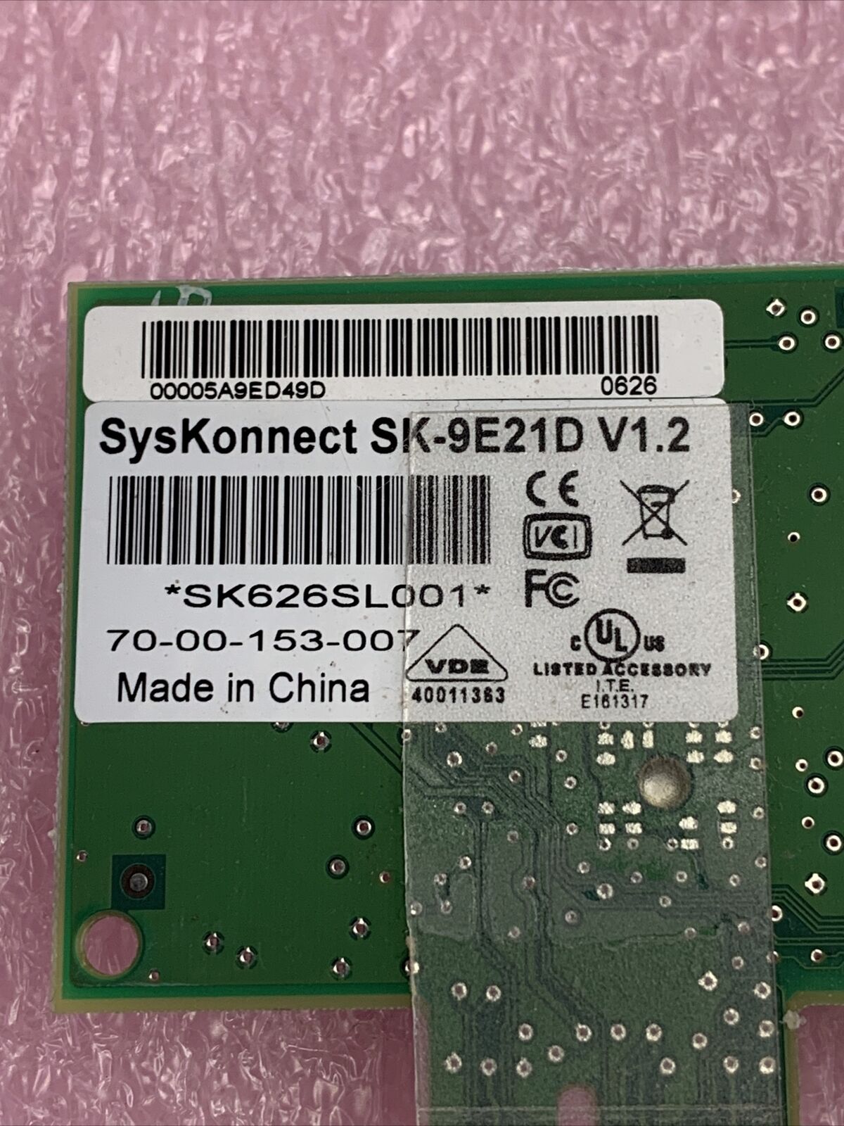 SysKonnect - SK-9E21D-10/100/1000Base-T Adapter PCI Express