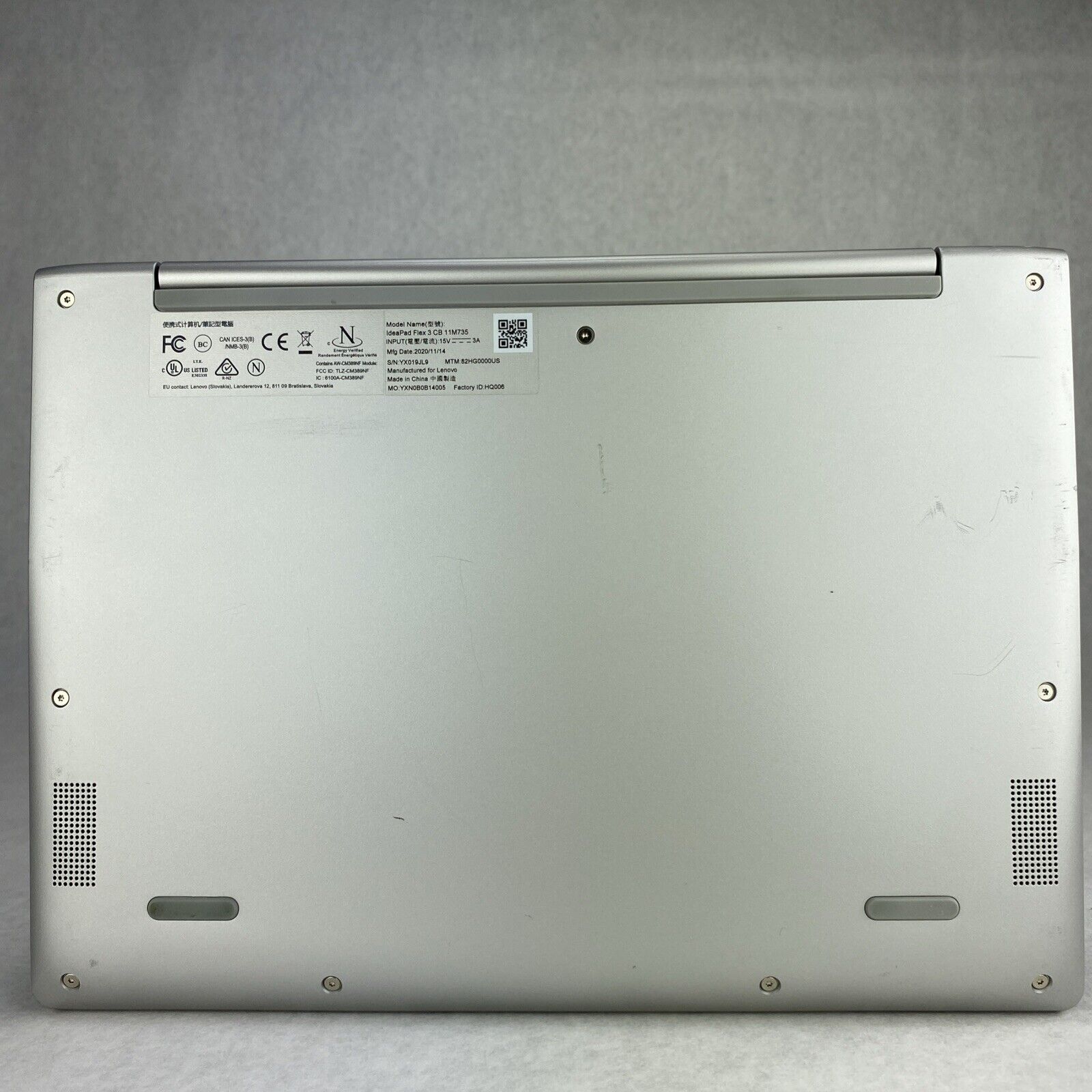 Lenovo IdeaPad 3 CB 11M735 11.6" Touch MT8173C 1.1GHz 4GB RAM No AC Adapter READ