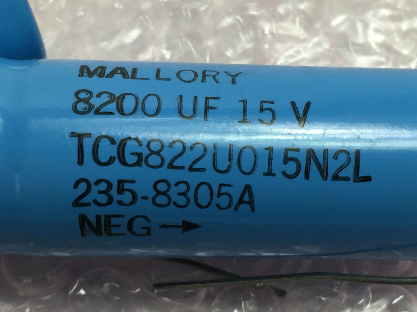 Lot of 5 Mallory TCG822U015N2L 8200UF 15V 235-8305A